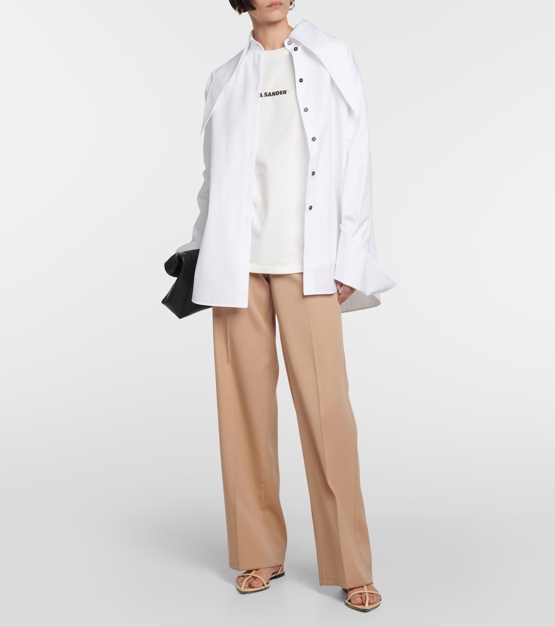 Sweat-shirt en coton à logo | Jil Sander