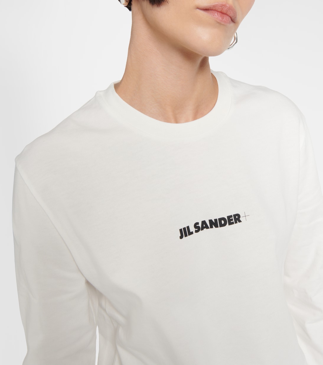 Sweat-shirt en coton à logo | Jil Sander