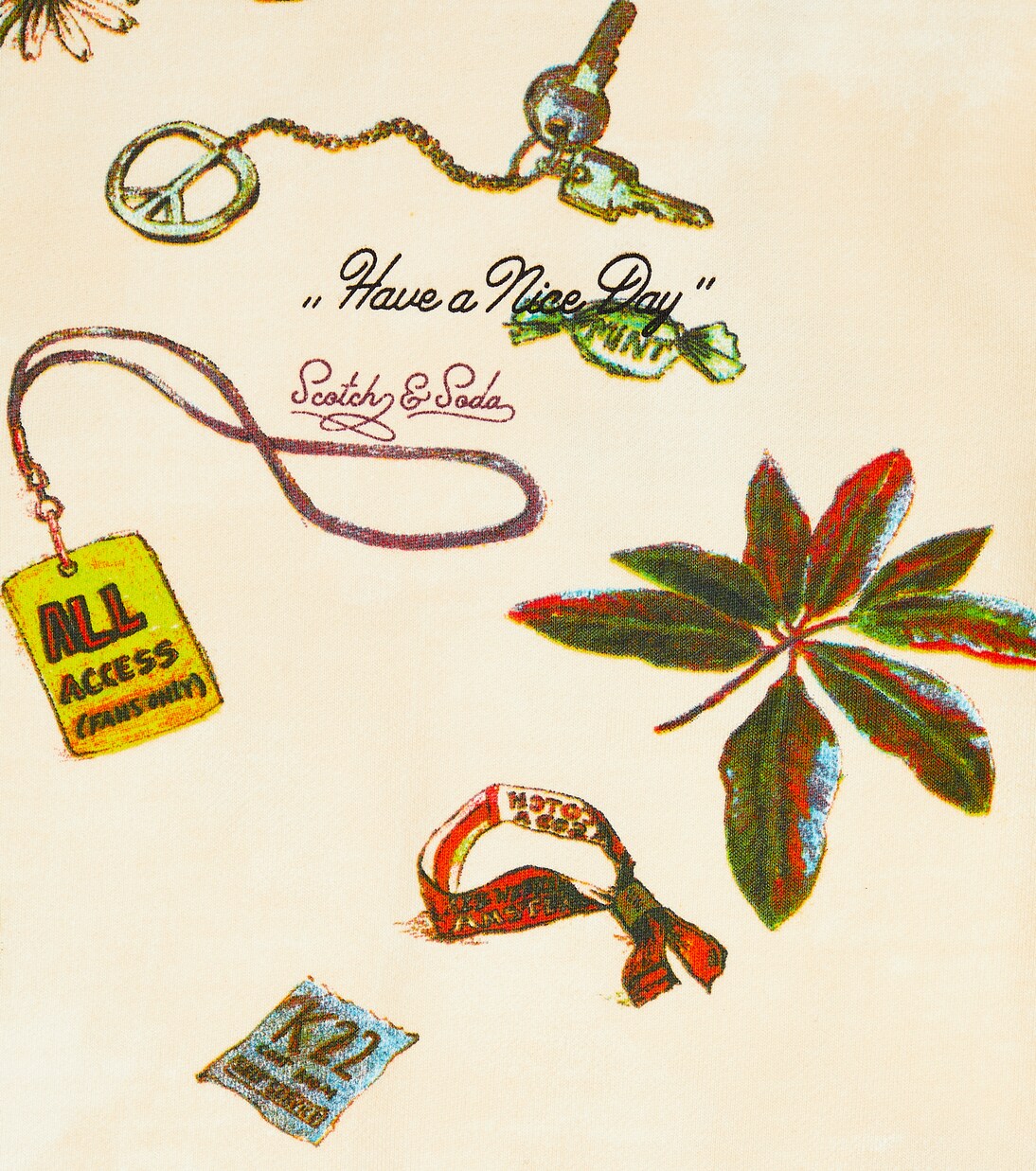 Printed cotton sweatshirt | Scotch & Soda Kids