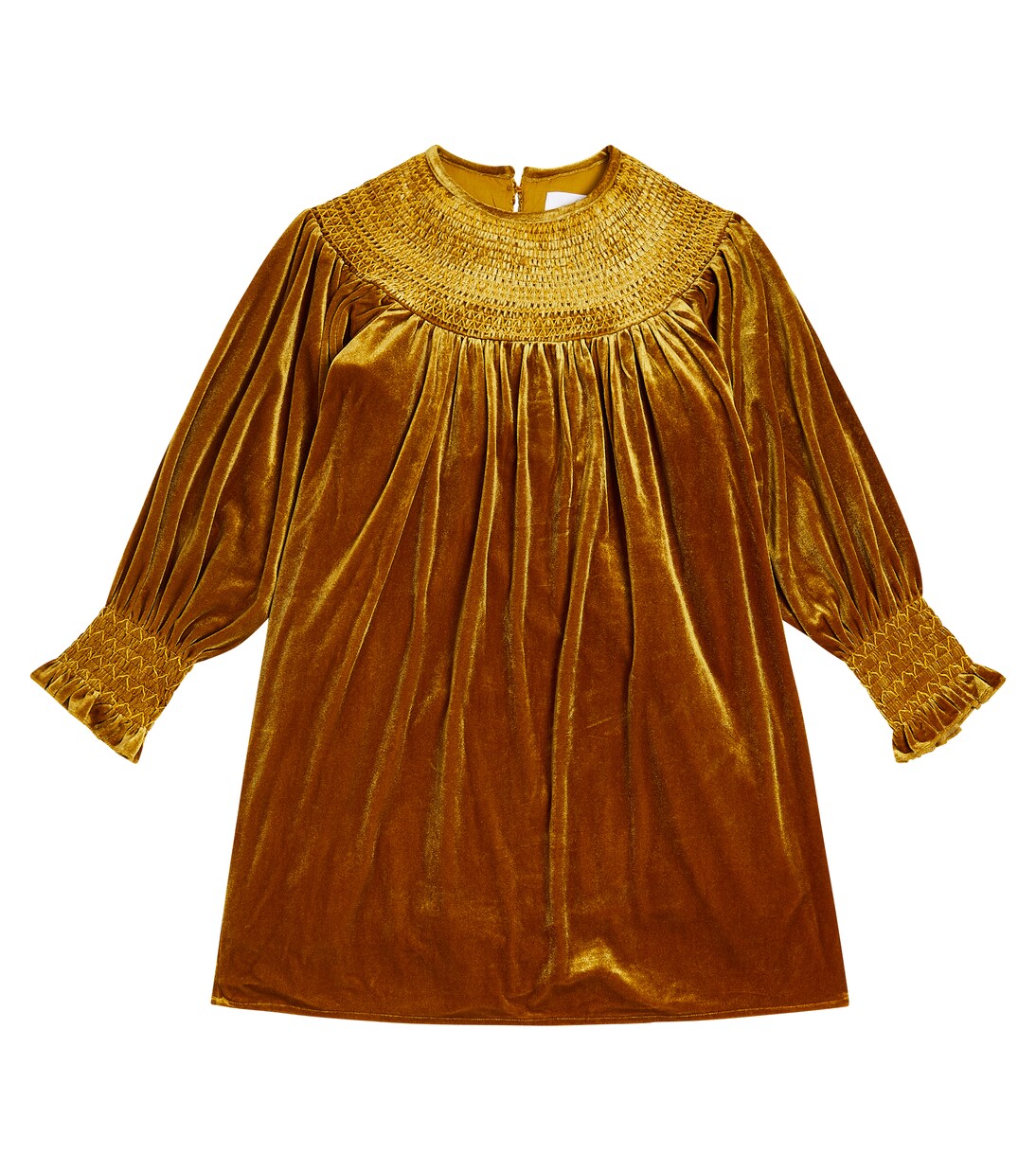 Carla embroidered velvet dress | C'era Una Volta