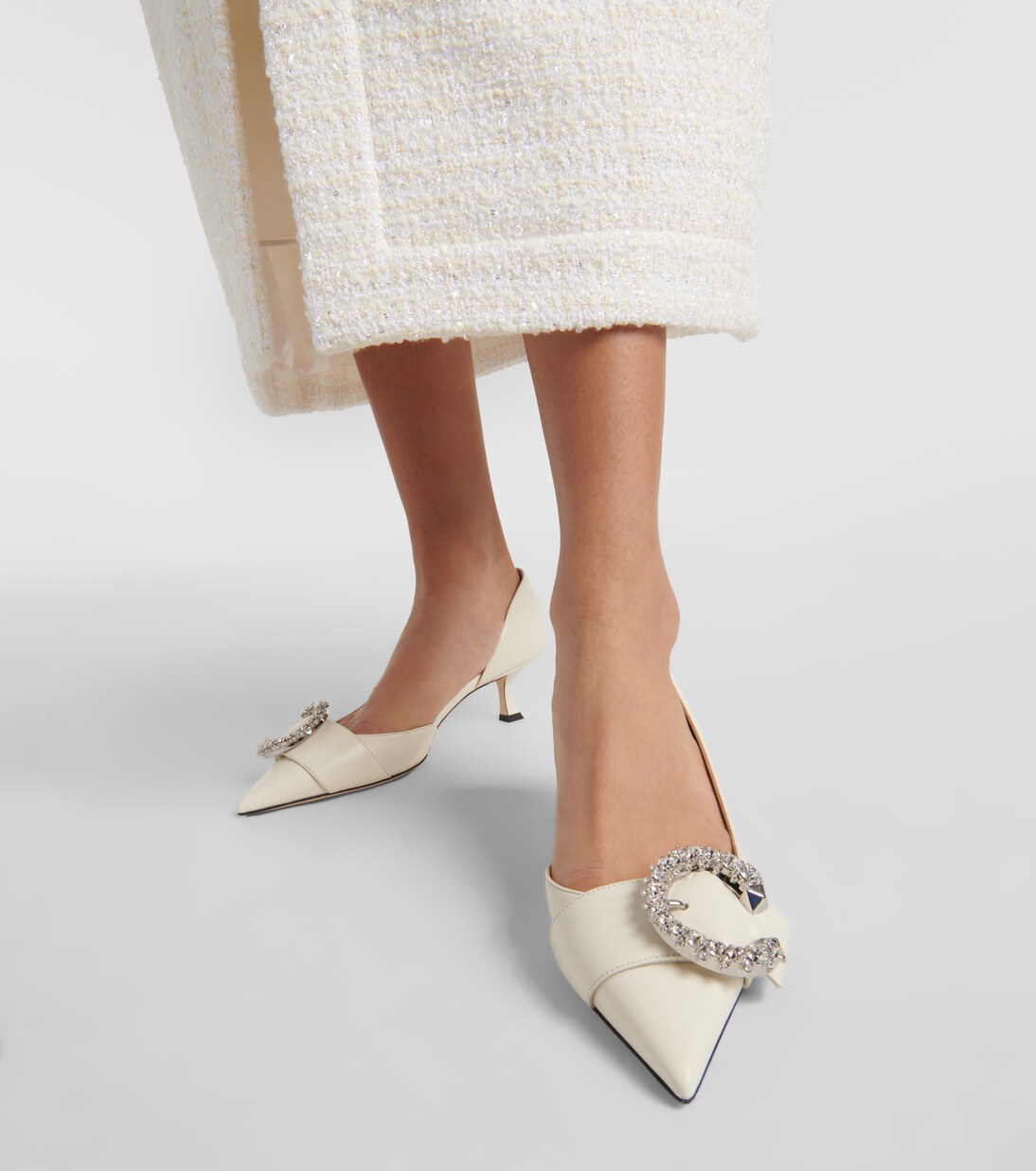 Escarpins Melva 50 en cuir à ornements | Jimmy Choo