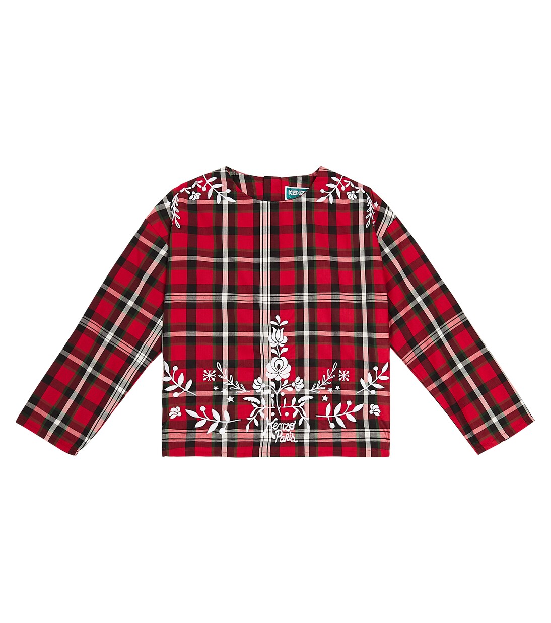 Tartan cotton shirt | Kenzo Kids