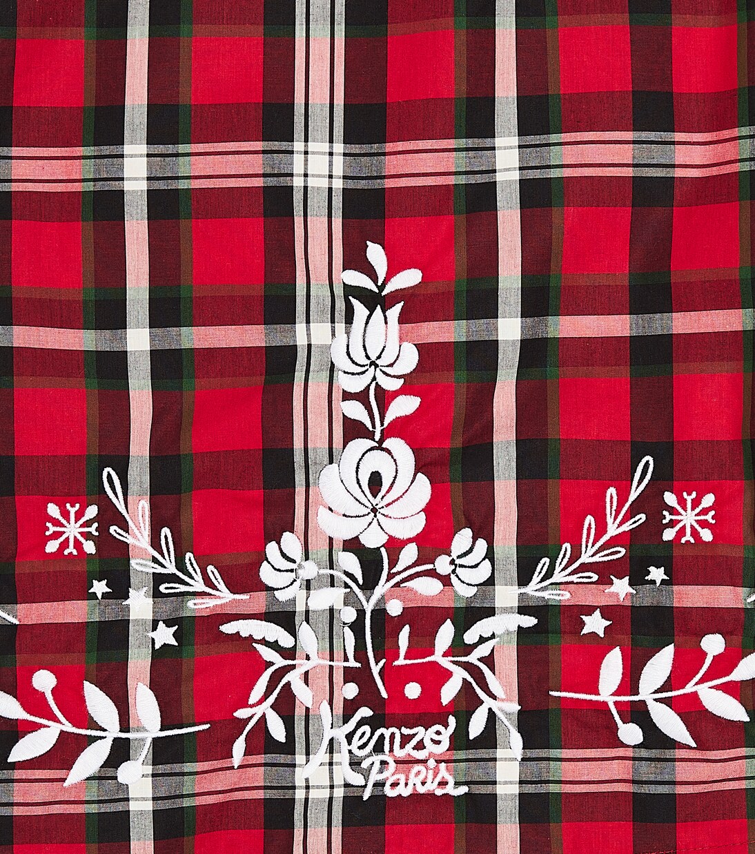 Tartan cotton shirt | Kenzo Kids