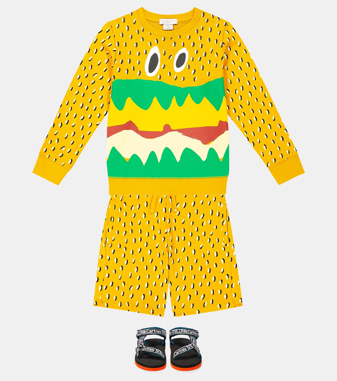 Printed cotton sweatshirt and sweatpants set | Stella McCartney Kids