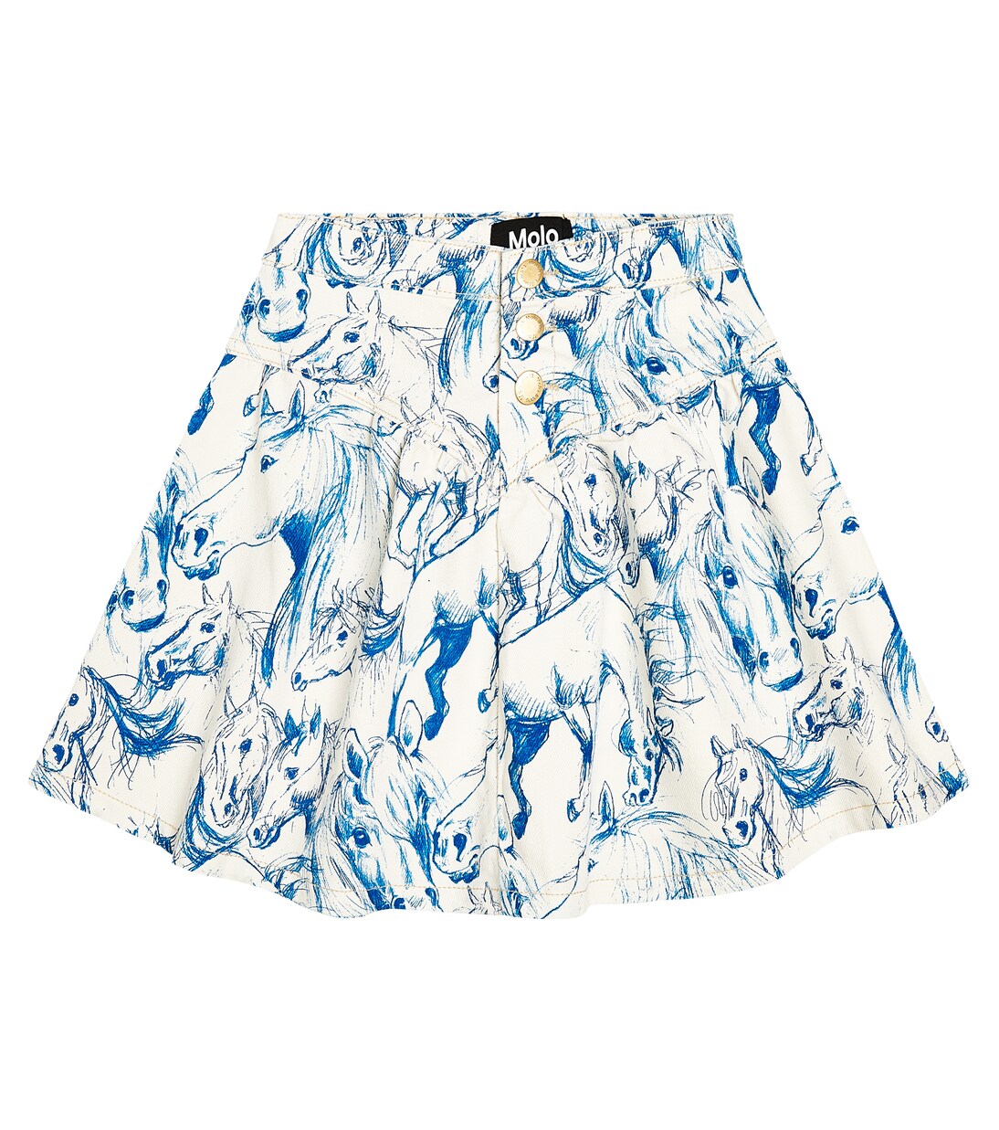 Betsy printed cotton-blend skirt | Molo