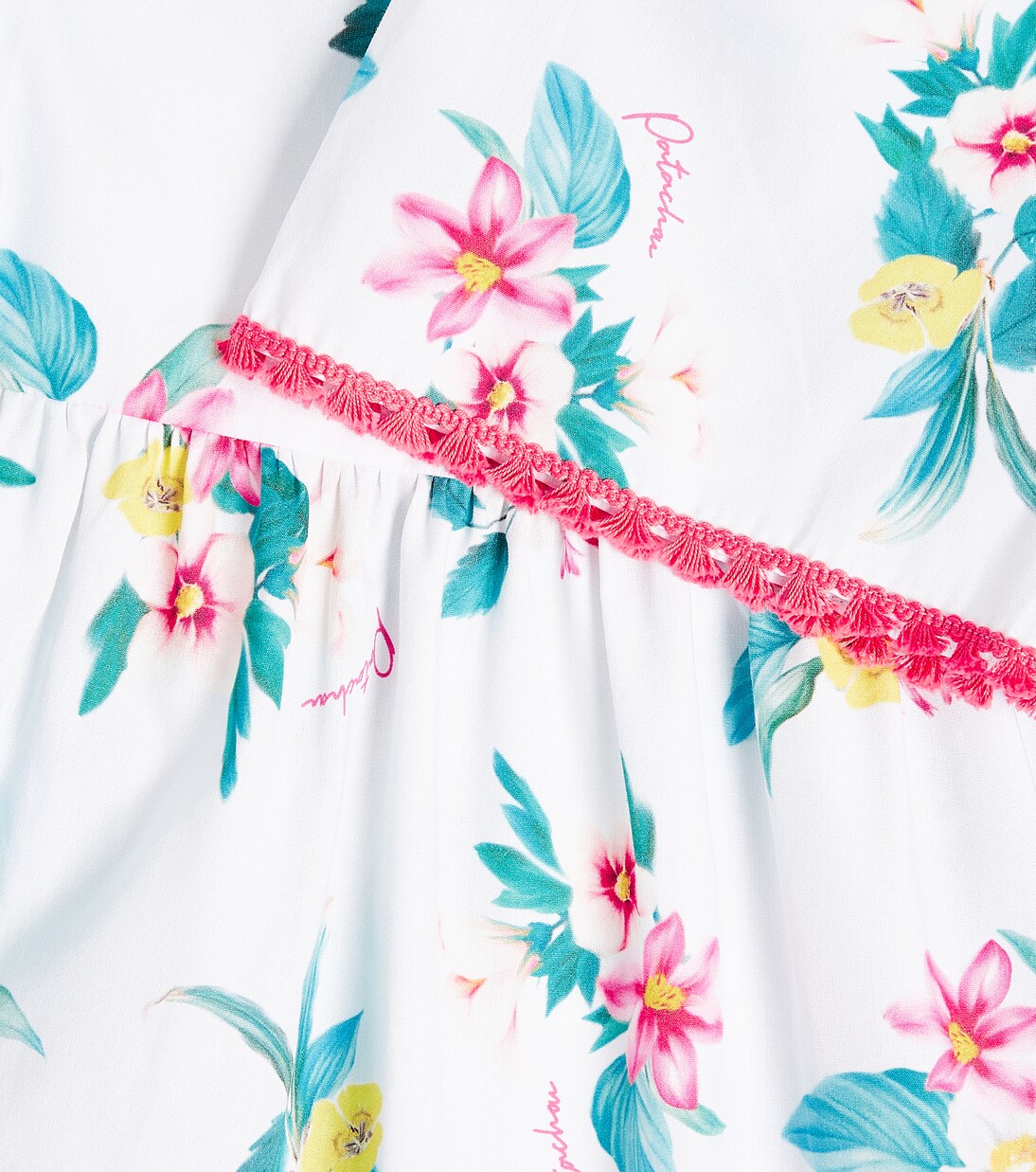 Floral tiered cotton dress | Patachou