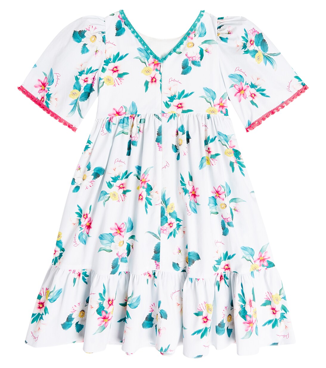 Floral tiered cotton dress | Patachou