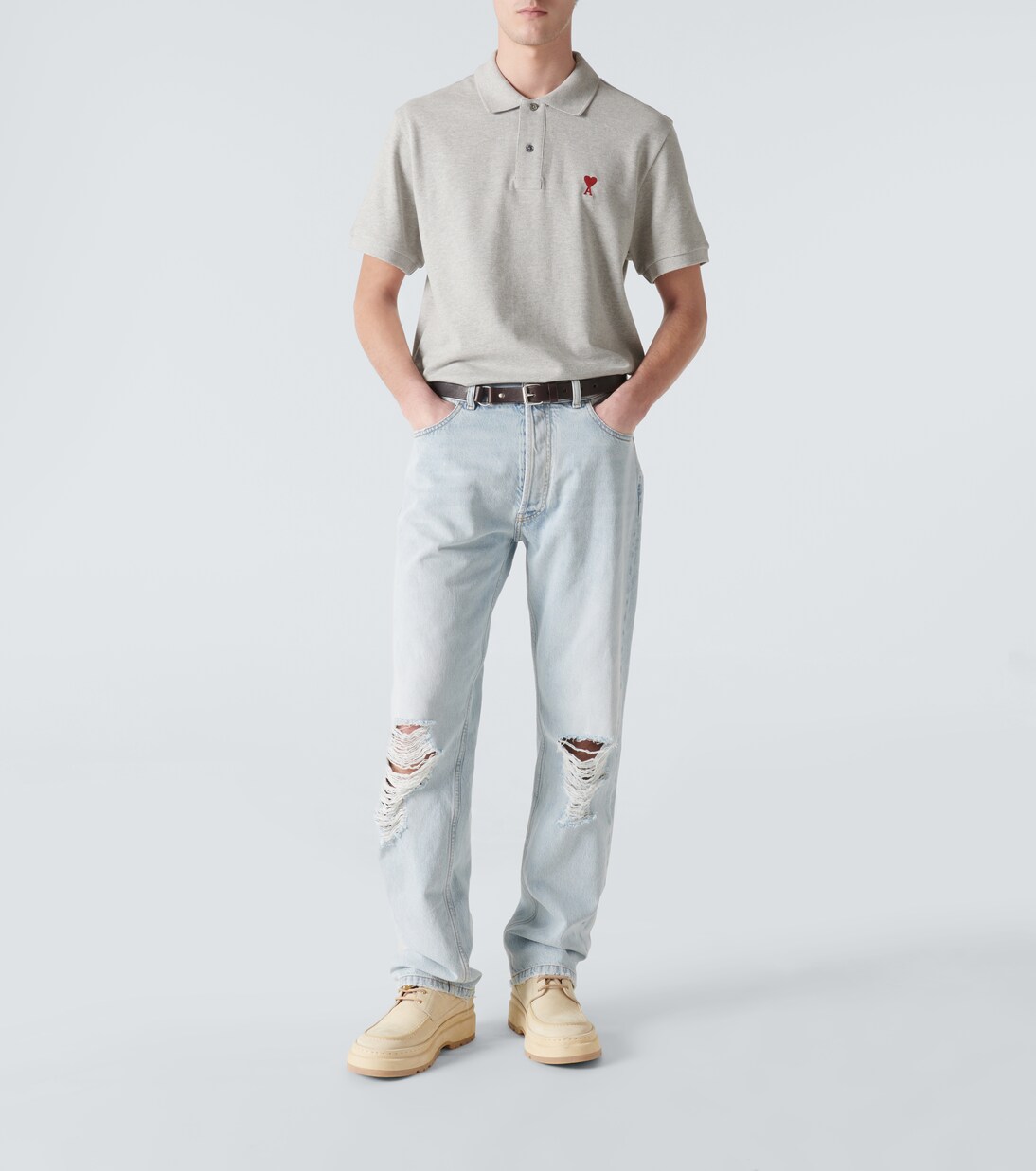 Polohemd Ami de Cœur aus Baumwoll-Piqué | Ami Paris