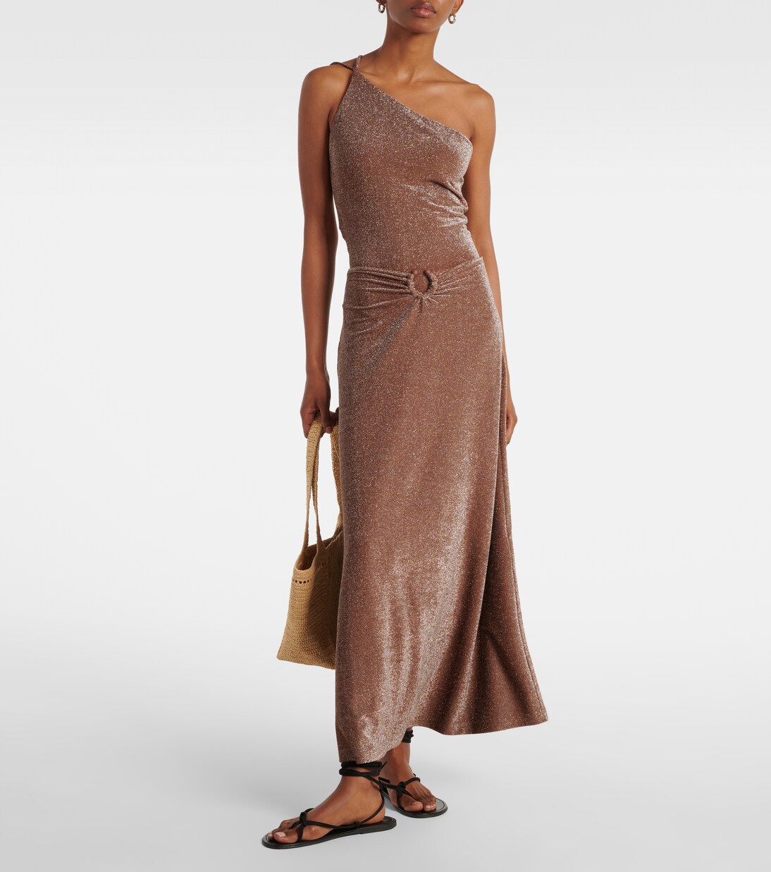 Ring-detail embellished maxi skirt | Johanna Ortiz