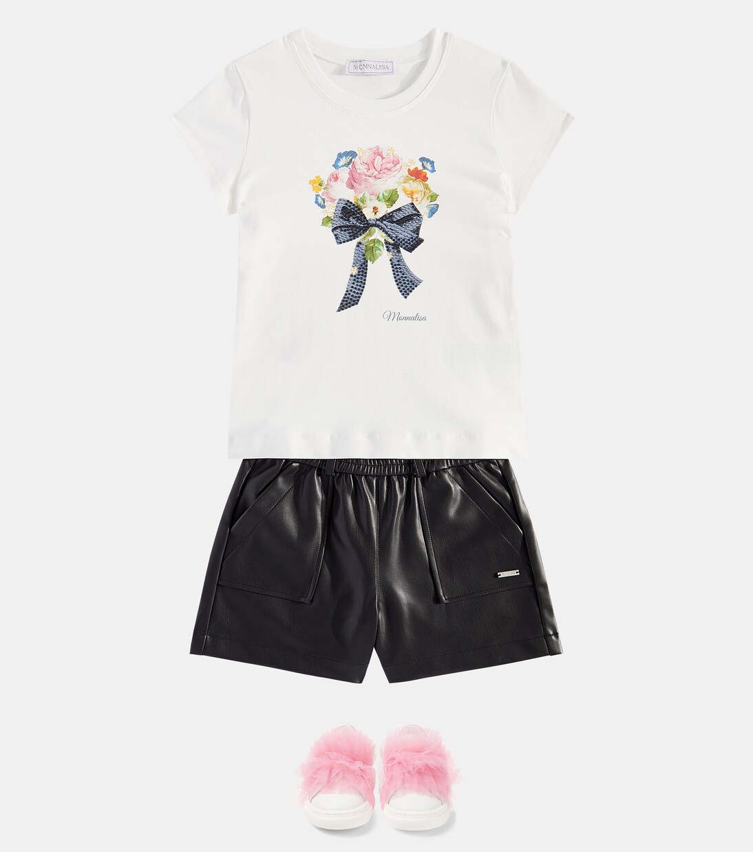 Faux leather shorts | Monnalisa