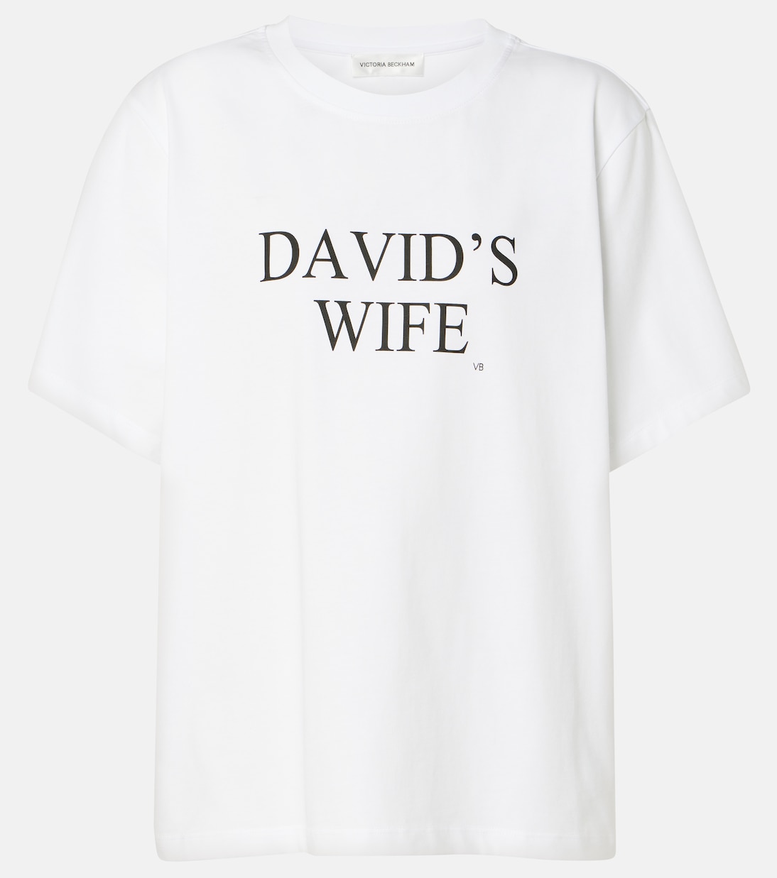 Bedrucktes T-Shirt aus Baumwoll-Jersey | Victoria Beckham