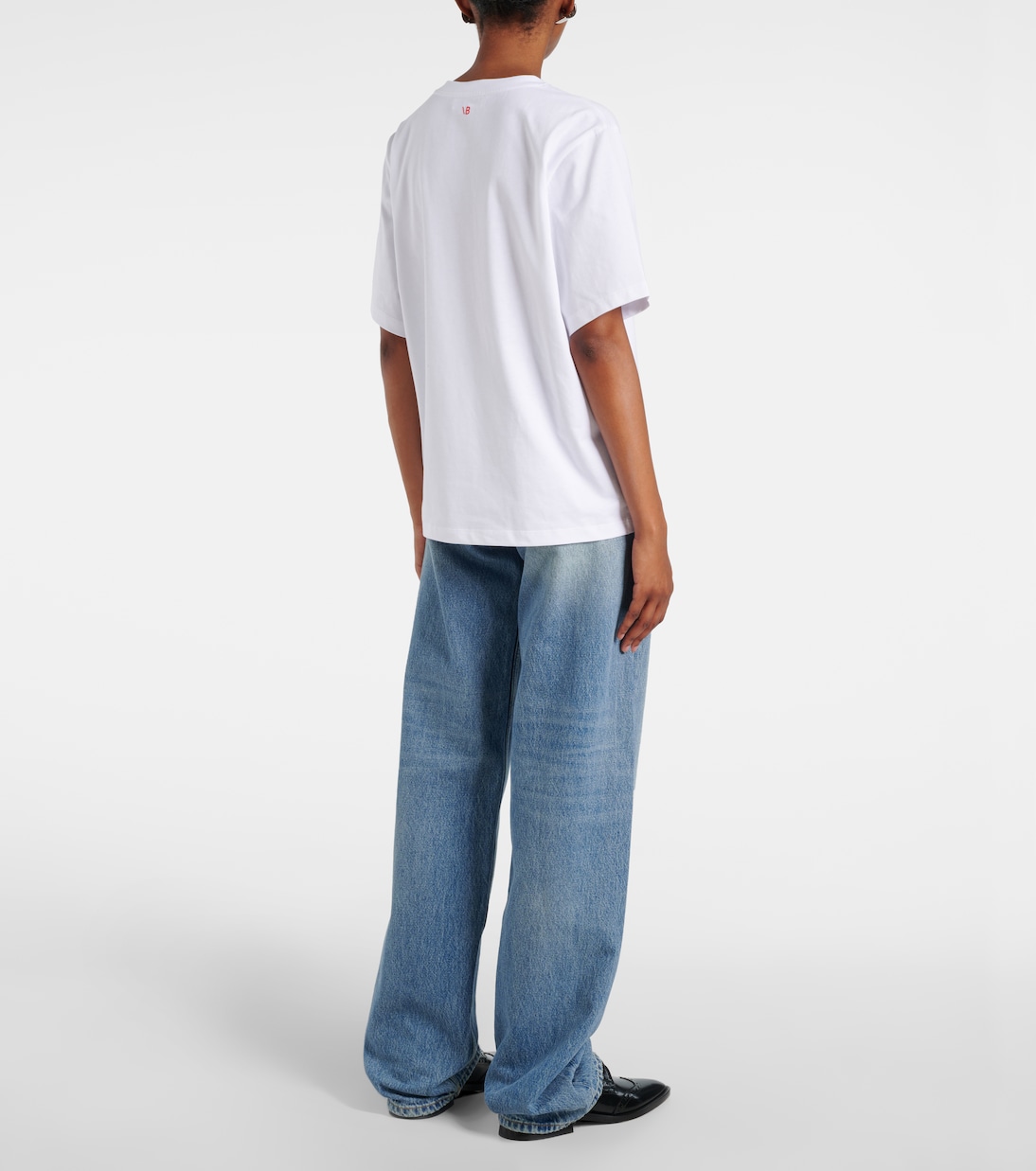 Bedrucktes T-Shirt aus Baumwoll-Jersey | Victoria Beckham