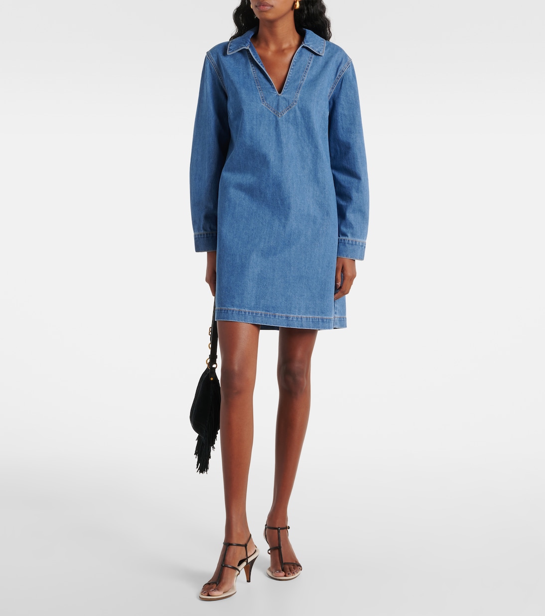 Wasta denim minidress | Veronica Beard