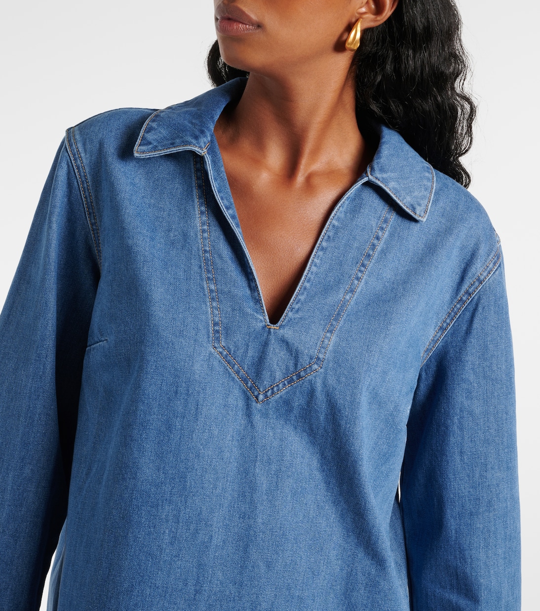 Wasta denim minidress | Veronica Beard