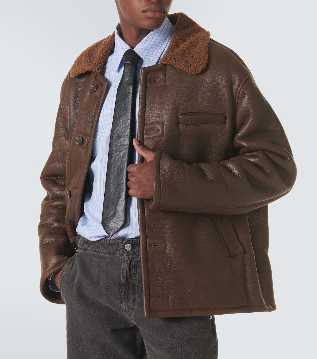 Faux leather tie | Our Legacy