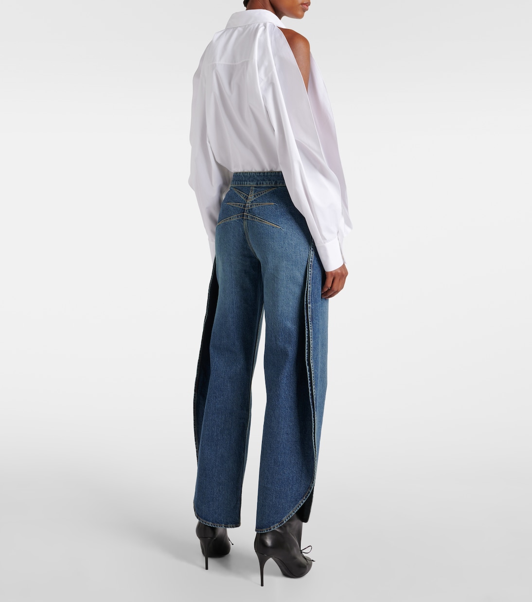 High-Rise Barrel Jeans Petal | Alaïa