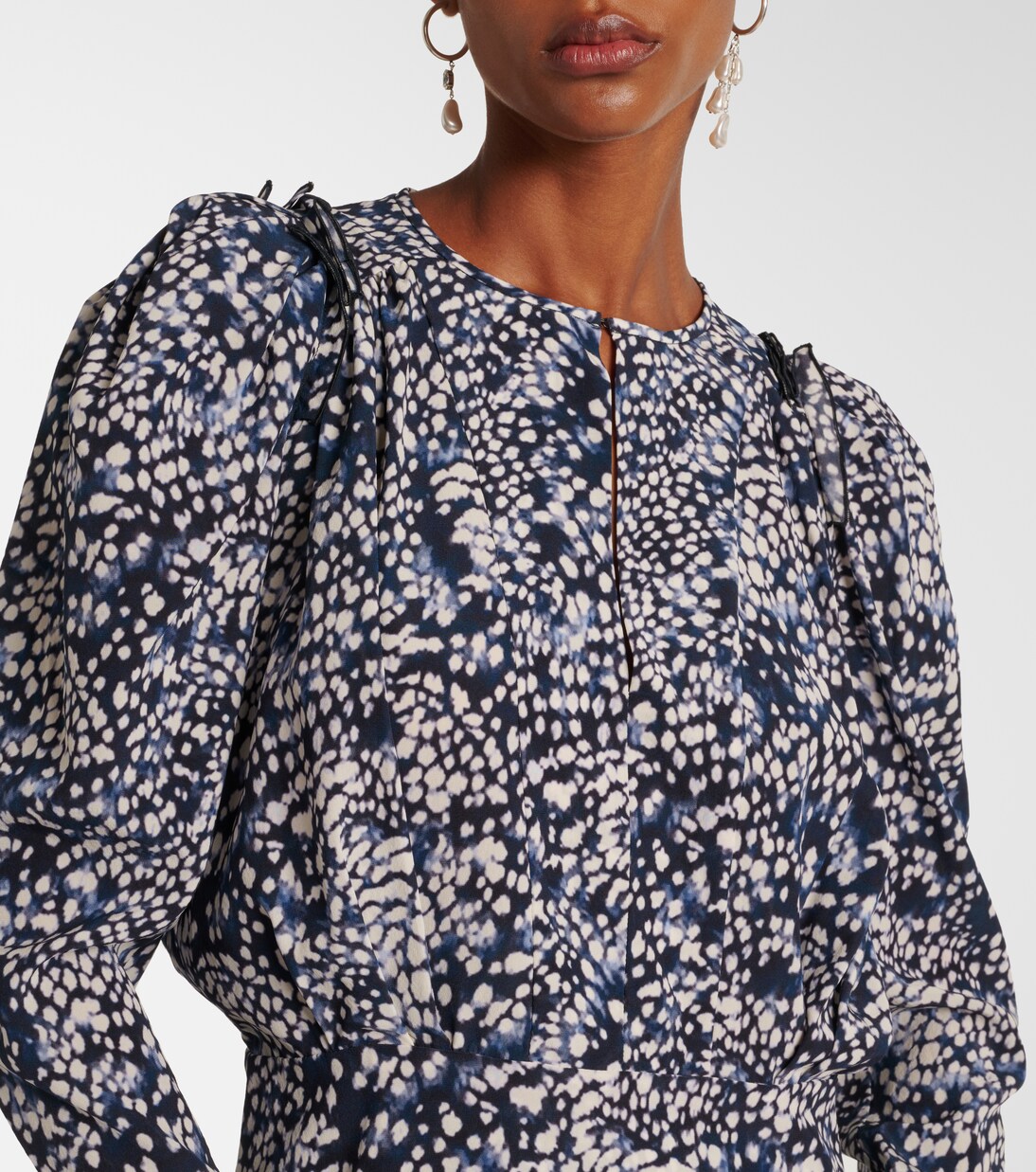 Blouse Zarga imprimée en soie mélangée | Isabel Marant