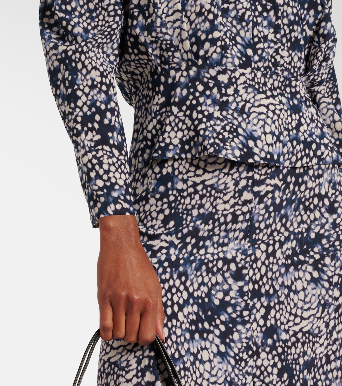Blouse Zarga imprimée en soie mélangée | Isabel Marant