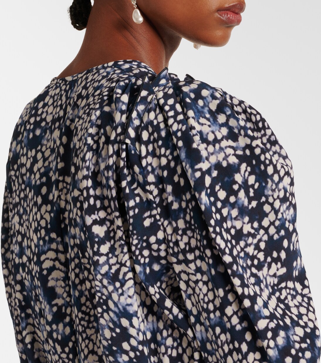 Blouse Zarga imprimée en soie mélangée | Isabel Marant