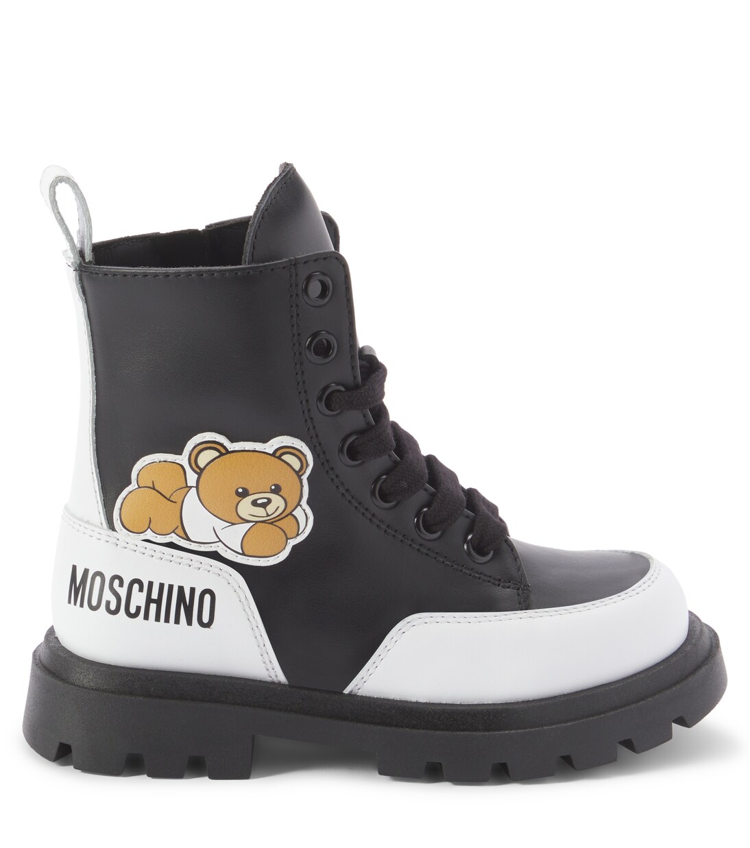 Leather ankle boots | Moschino Kids