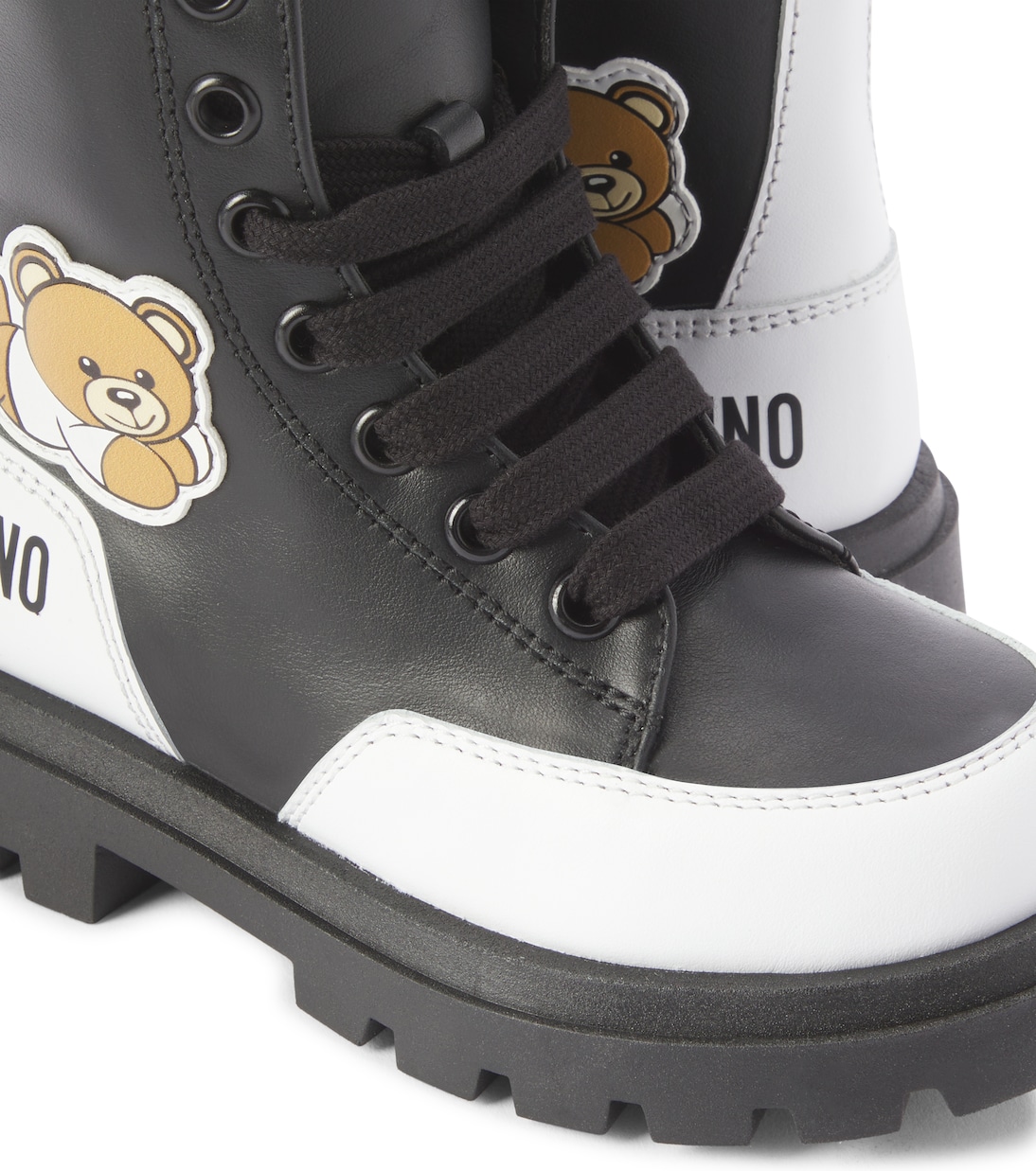 Leather ankle boots | Moschino Kids