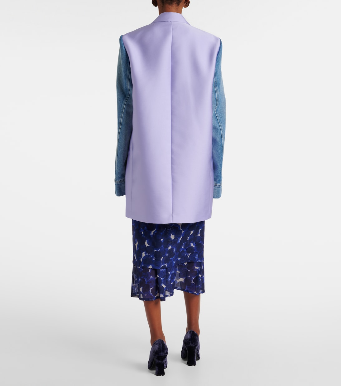 Denim-trimmed blazer | Dries Van Noten