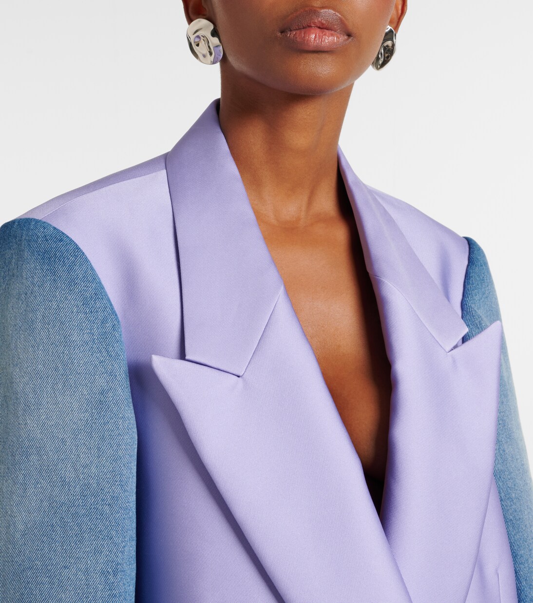 Denim-trimmed blazer | Dries Van Noten