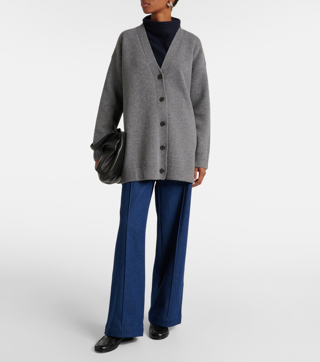 Oversized wool-blend cardigan | Vince