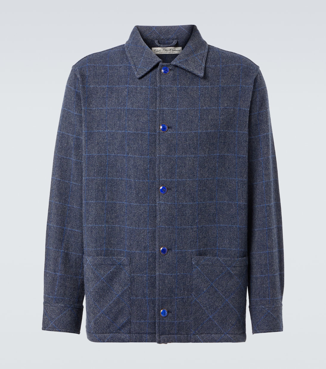 Hemdjacke Wizard aus Kaschmir mit Lapislazuli | God's True Cashmere