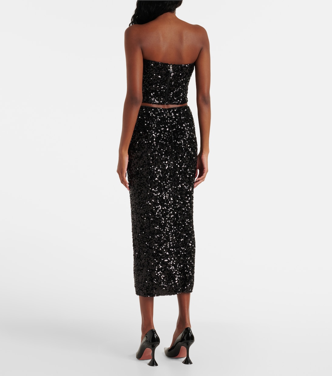 Bandeau-Top mit Pailletten | Rotate