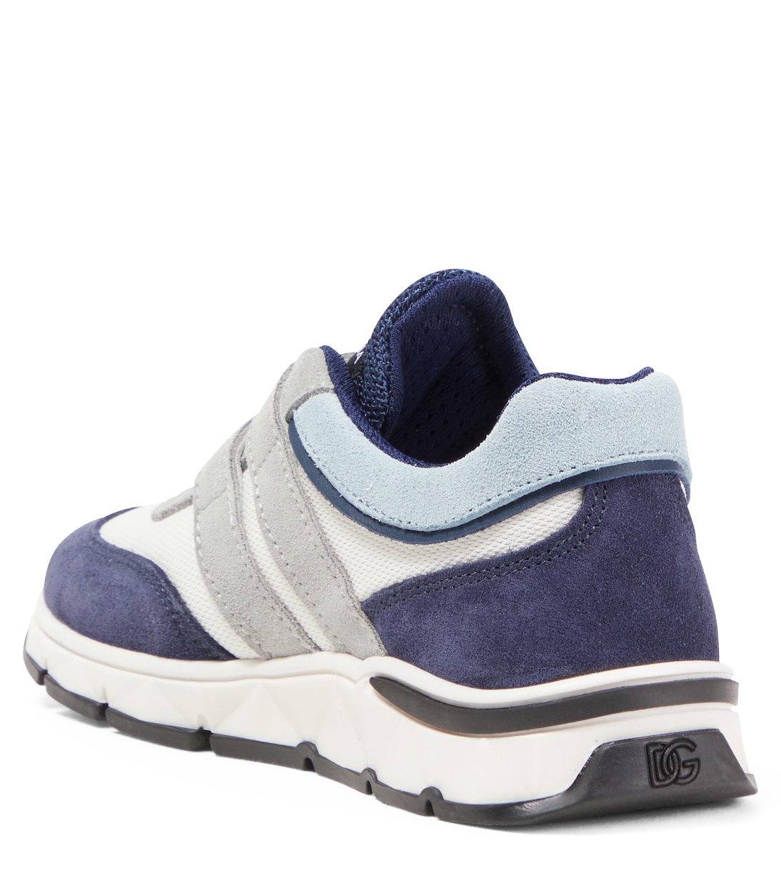 DG suede-trimmed sneakers | Dolce&Gabbana Kids