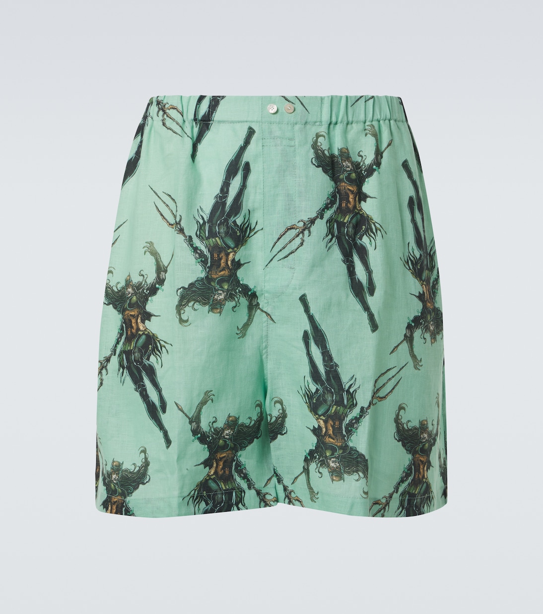 Shorts de lino estampados | Acne Studios