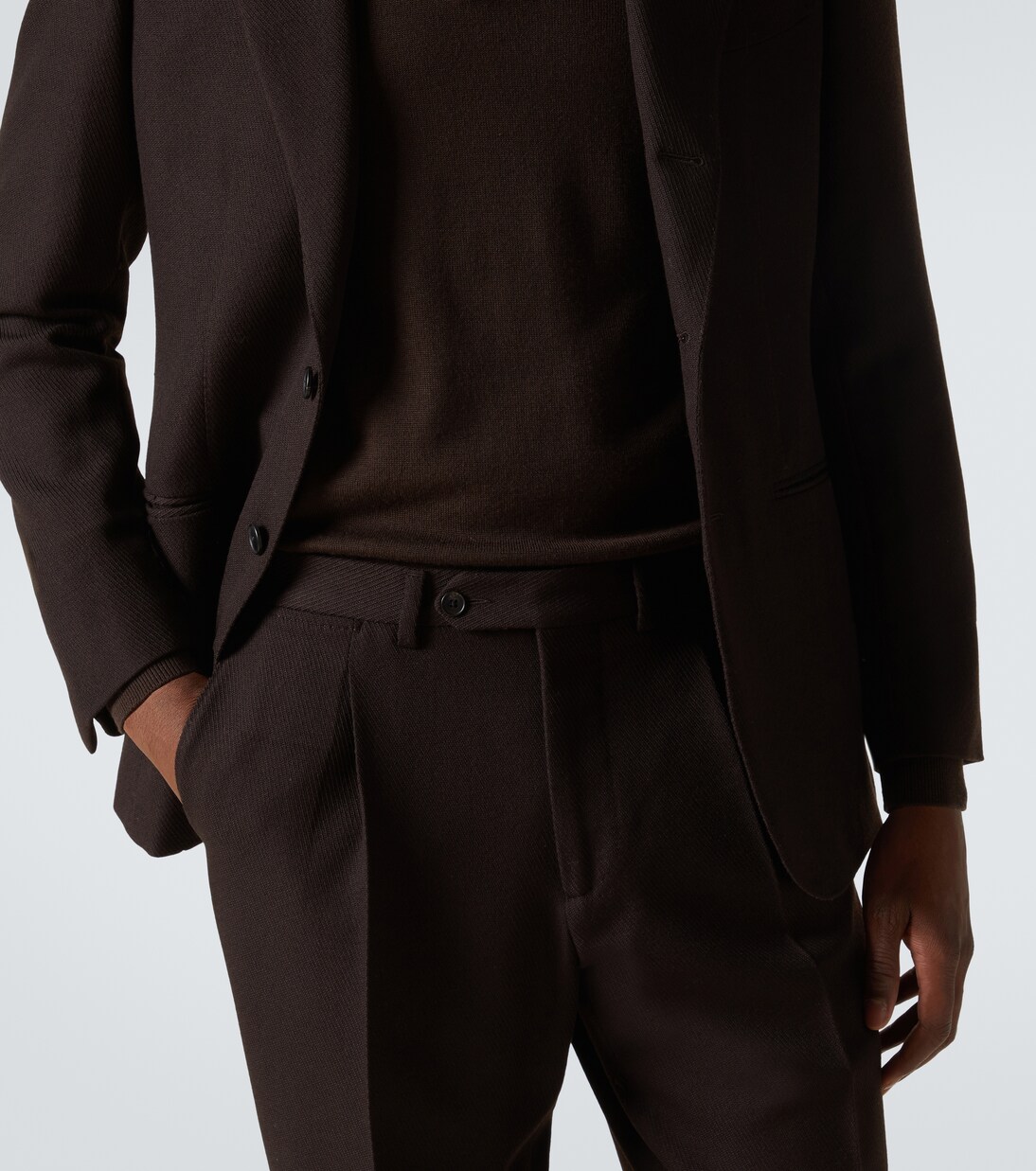 Amo wool twill straight-leg pants | Saman Amel