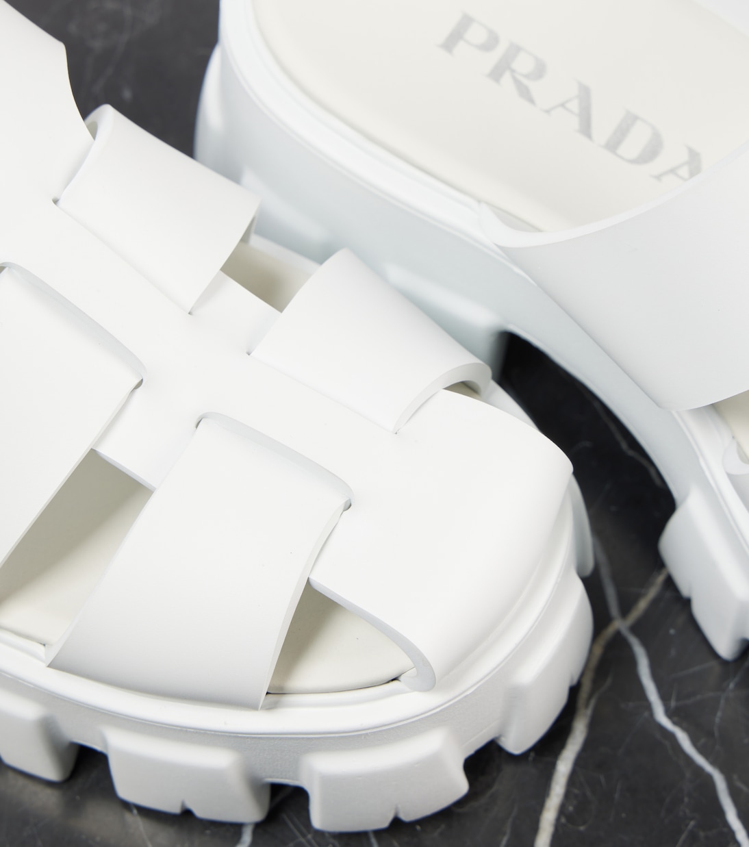 Platform fisherman sandals | Prada