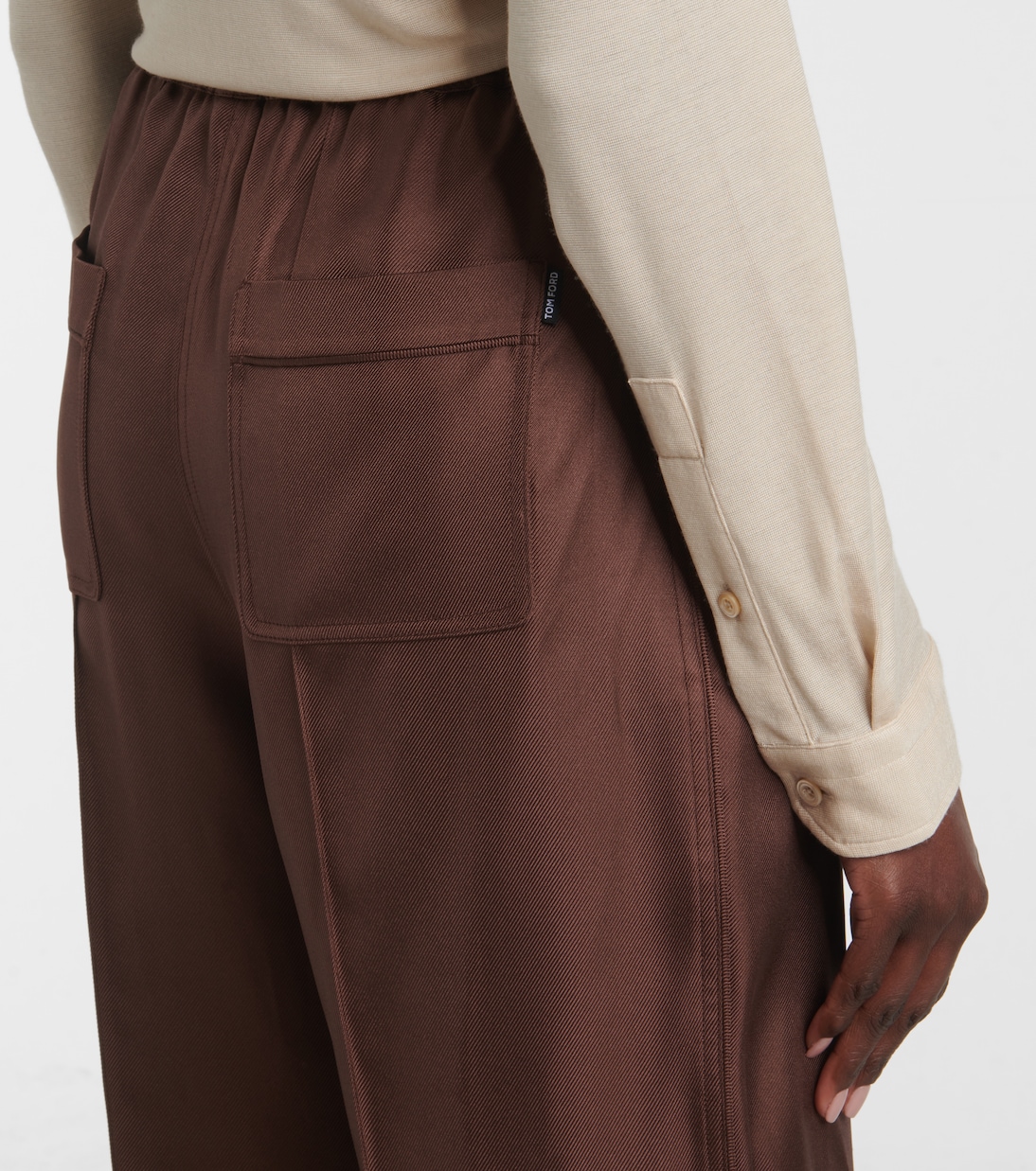 Weite Hose aus Seiden-Twill | Tom Ford