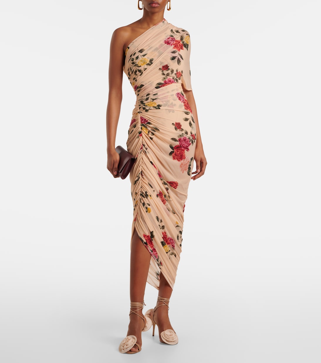 Floral-appliqué leather sandals | Magda Butrym