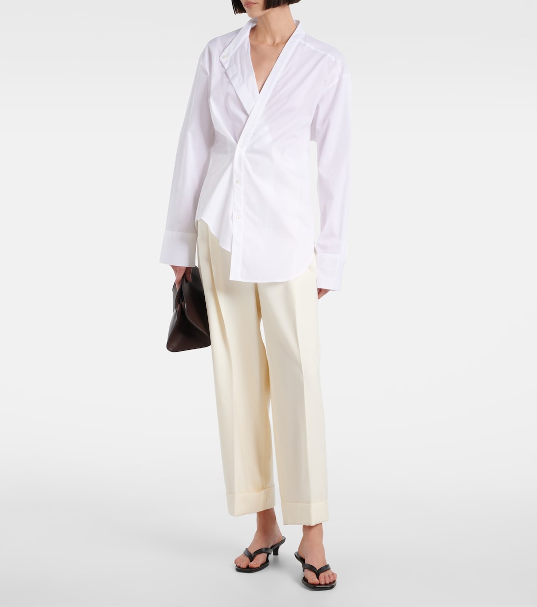 Gerade Hose aus Schurwolle | Róhe