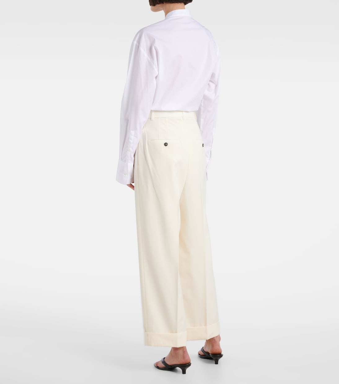 Gerade Hose aus Schurwolle | Róhe