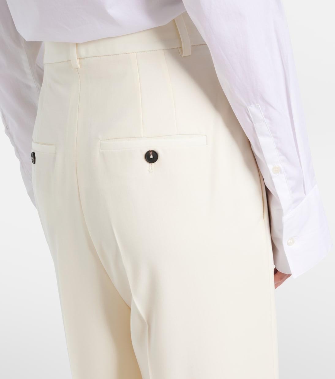 Gerade Hose aus Schurwolle | Róhe