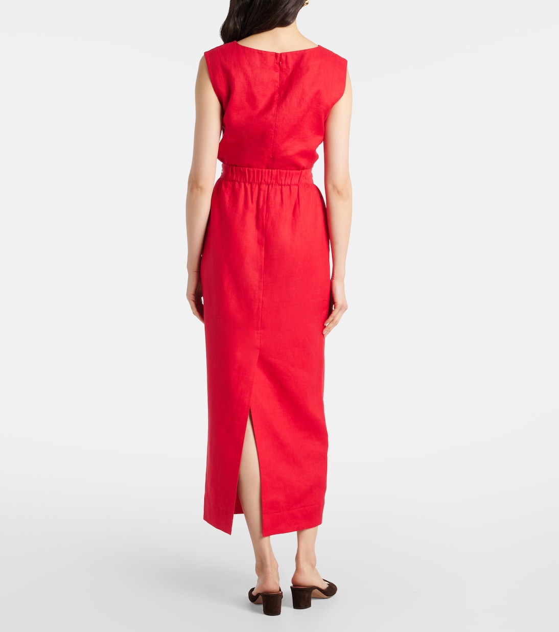 Jupe crayon Bonnie en lin | Posse