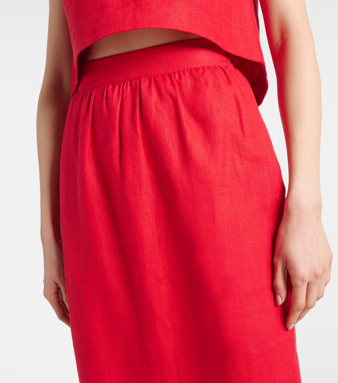 Jupe crayon Bonnie en lin | Posse