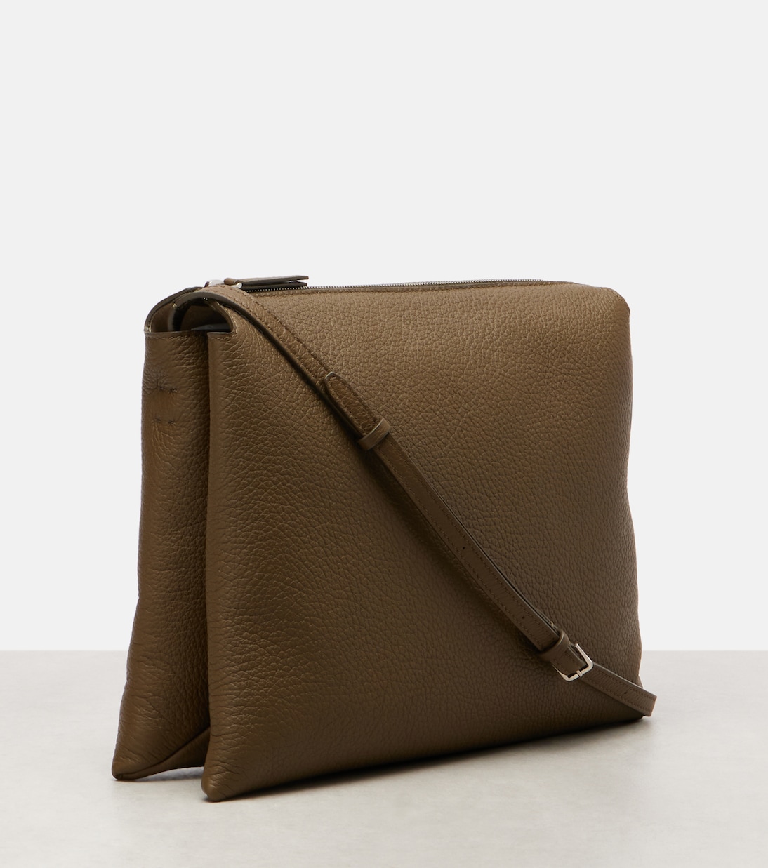 Nu Twin Small leather shoulder bag | The Row