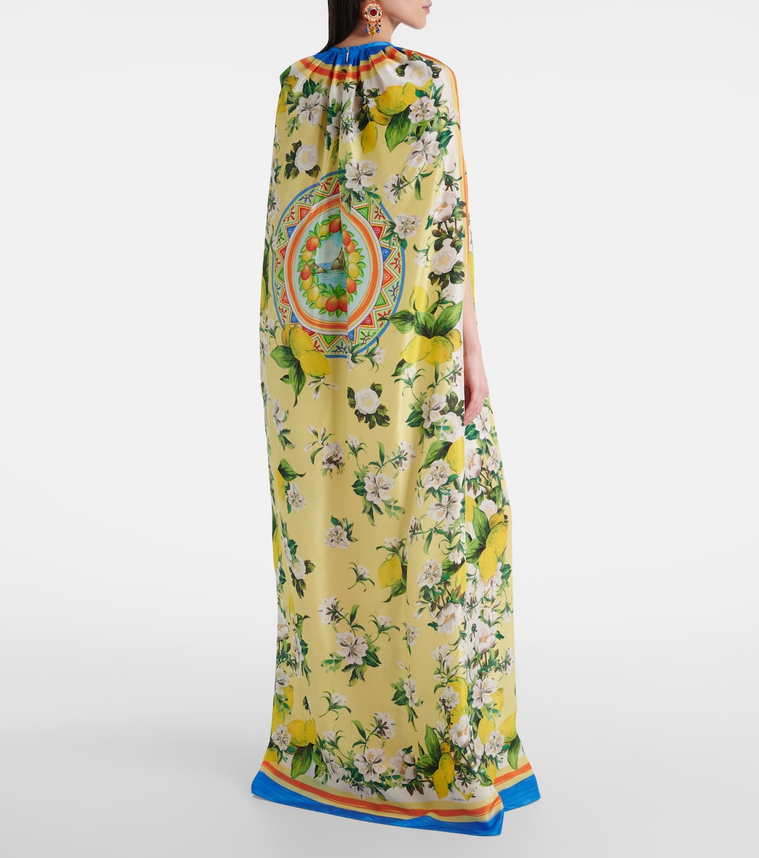Mantella in seta con stampa | Dolce&Gabbana