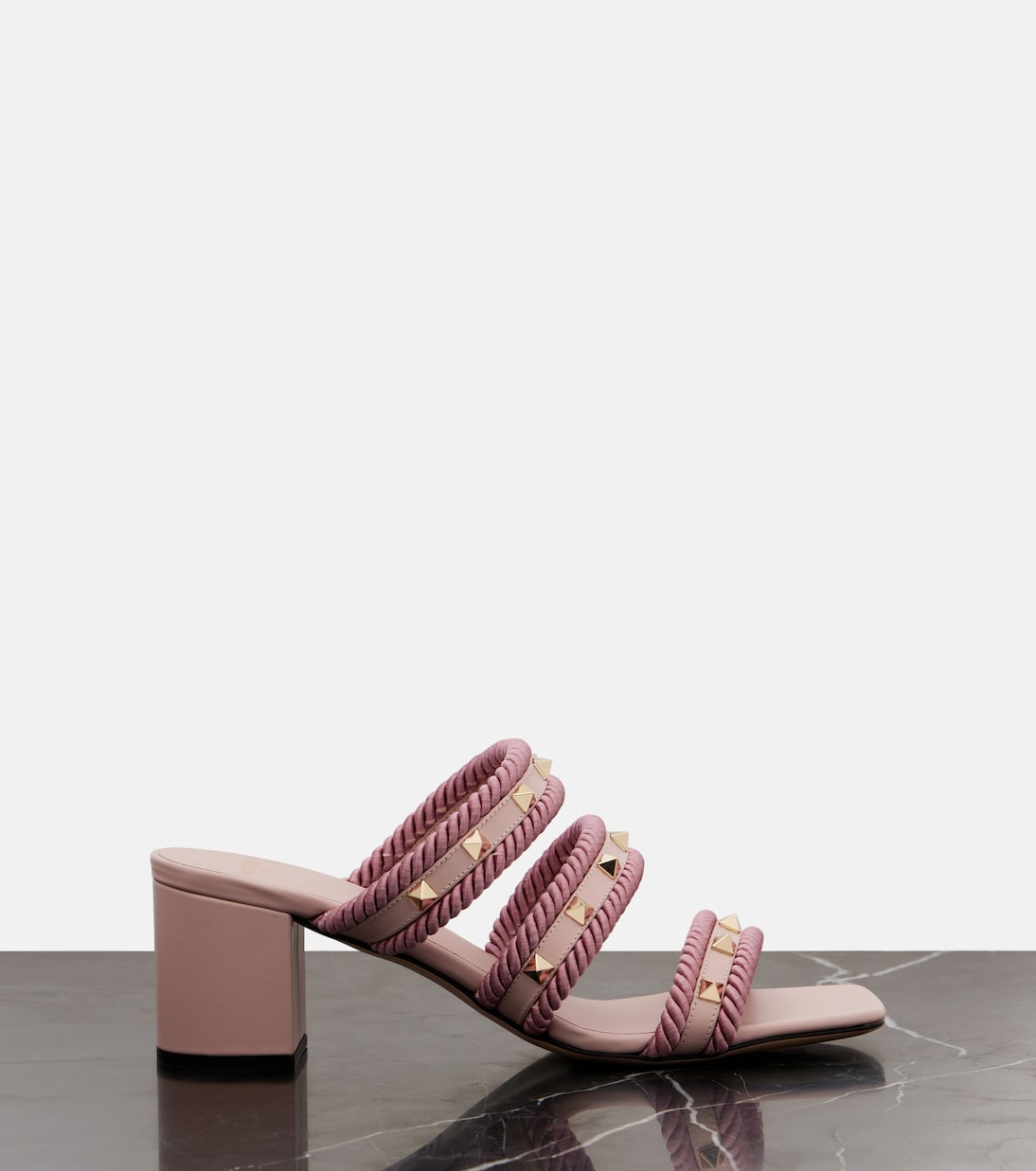 Rockstud Torchon 60 leather mules | Valentino Garavani