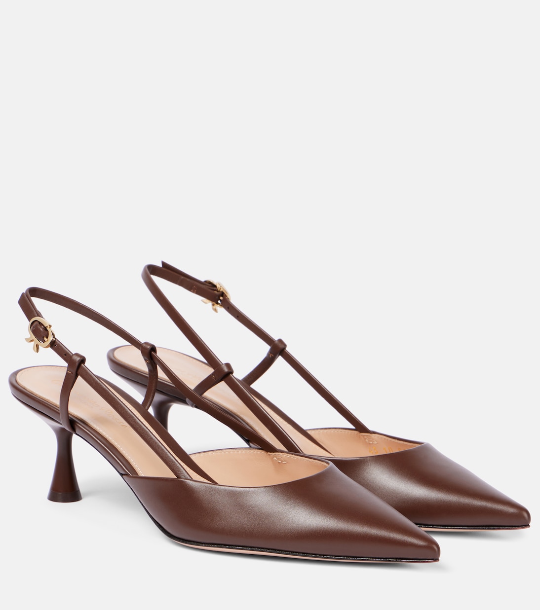 Ascent 55 leather slingback pumps | Gianvito Rossi