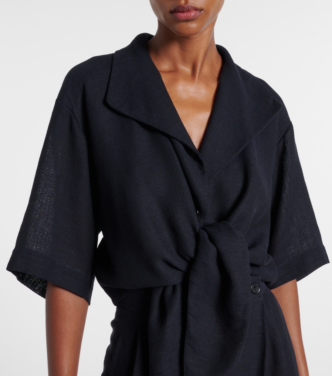 Top Janet in crêpe di lino | Loro Piana