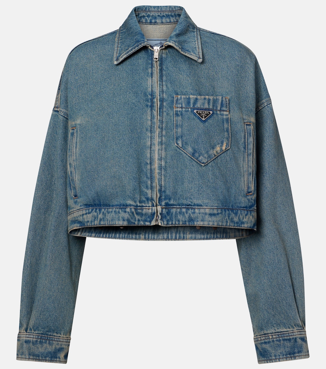 Veste raccourcie en jean | Prada