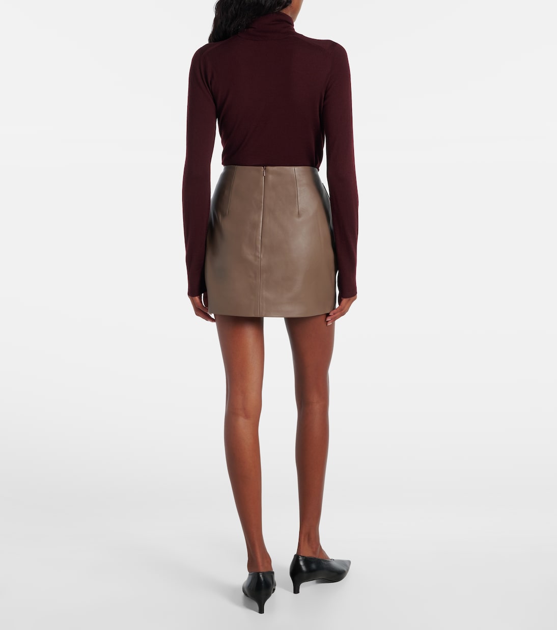 Minirock Liss aus Leder | Tove