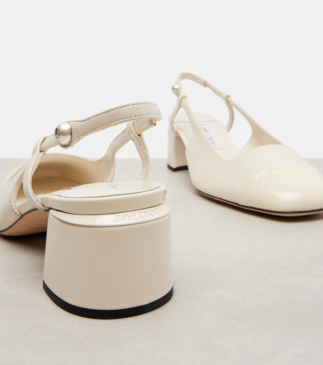 Elisa 45 leather slingback pumps | Jimmy Choo