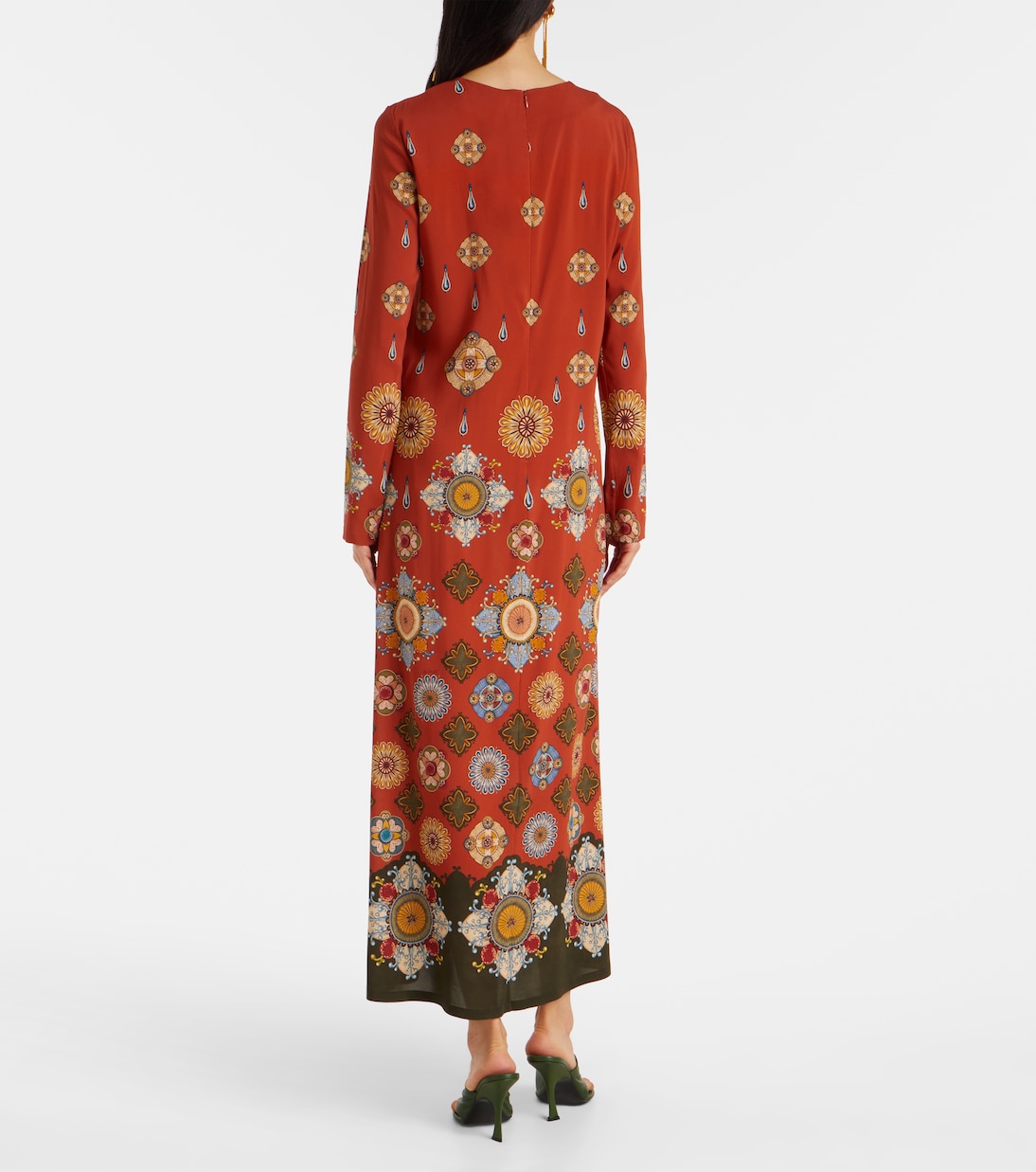 Swing printed jersey maxi dress | La DoubleJ
